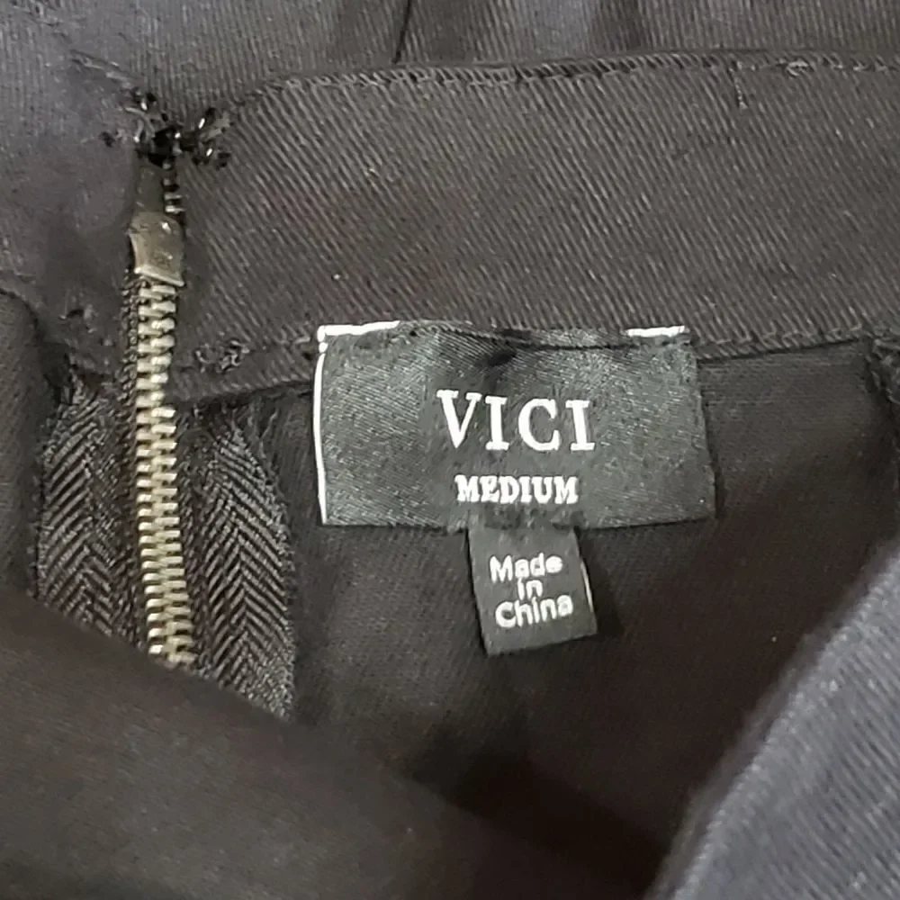 VICI Presentation Cotton Strapless Ruffles Midi Dress MEDIUM - Picture 16 of 16